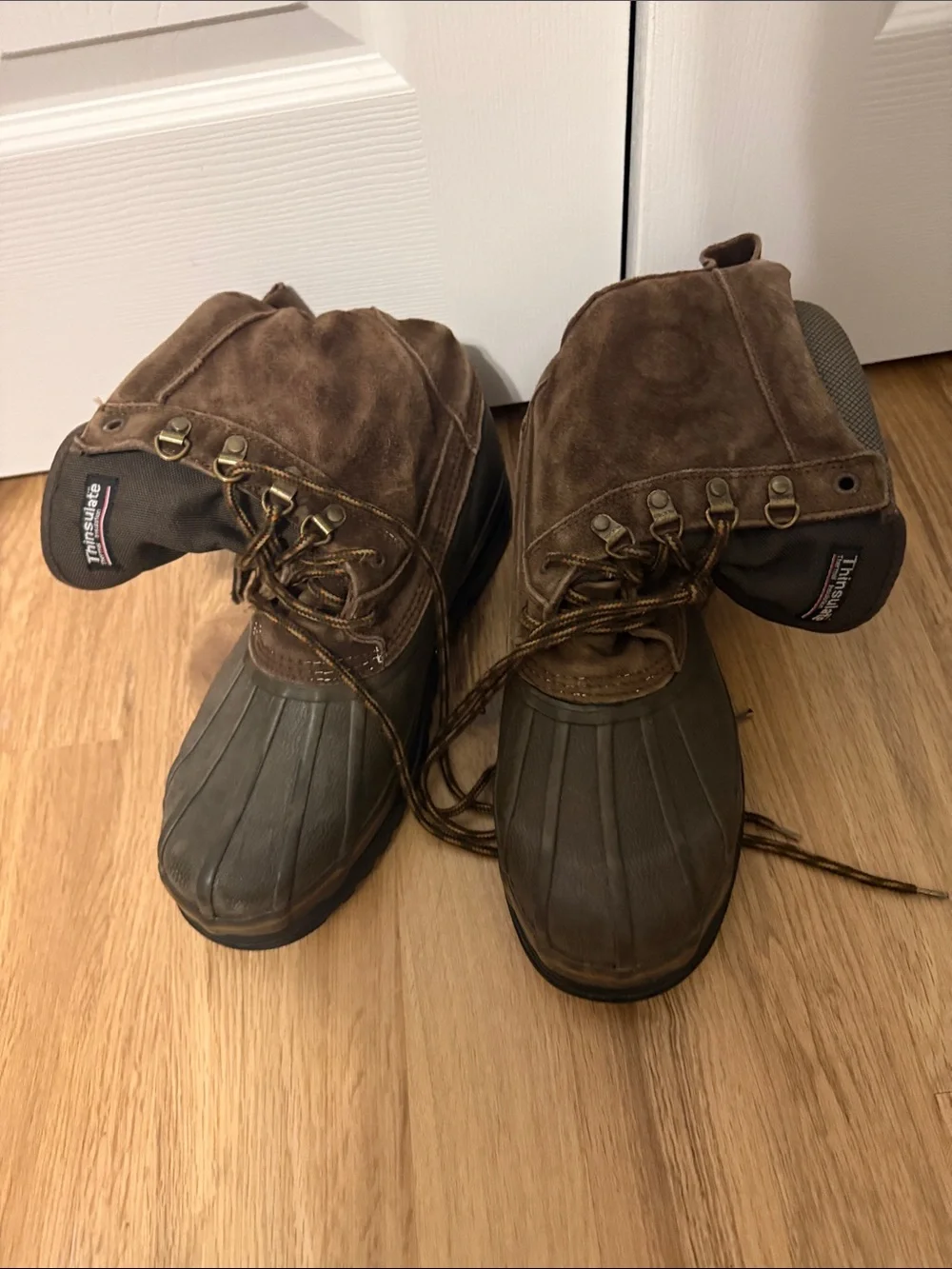 3M Thinsulate Brown & Dark Green Men's Insulated Duck Boots